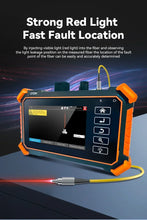 Load image into Gallery viewer, Tahlitech Mini OTDR Optic Otdr Optical Reflector Tester 1310/1550nm 26/24dB Optical Reflectometer Touch Screen OPM VFL
