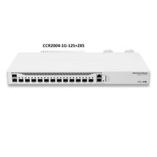 Load image into Gallery viewer, MikroTik CCR2004-1G-12S+2XS Cloud Router Ethernet Switch with 1x 10/100/1000 Ethernet port, 12x SFP+ ports, 2x 25G SFP28 ports RouterOS v7
