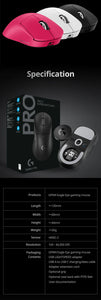 Logitech G PRO X SUPERLIGHT 2 DEX Wireless GPW 4 RGB Backlight HERO 25K Sensor Gaming Mouse