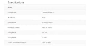 Mikrotik RB260GS / CSS106-5G-1S Smart SOHO Switch 5xGigabit Ethernet, one SFP cage powered by an Atheros Switch Chip