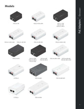 Load image into Gallery viewer, Ubiquiti POE-24-24W PoE Adapters 24VDC 1.0A 24W Power 100-240VAC 50/60Hz, 100Mbps LAN Port PoE Injector
