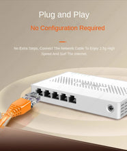 Load image into Gallery viewer, Tenda 2.5GbE Ethernet Switch 2.5GBASE-T 5 Port 2.5G RJ45 Fanless Plug and Play Network Switch Desktop Hub Internet Splitter
