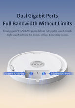 Load image into Gallery viewer, COMFAST CF-E392AX WiFi6 Ceiling AP 2974Mbps Dual Band 2.4G 5.8G Gigabit Port POE 48V AC
