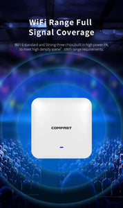 COMFAST CF-E393AX 2200Mbps Wireless Ceiling AP 3*Qualcomm Gigabit LAN&WAN port Chipset Original WiFi Access point Router Hotspot