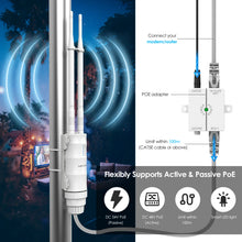 Load image into Gallery viewer, WAVLINK AC300/600/1200/1800/3000 Dual Band Outdoor Router Access Point Outdoor Long Range Wi-Fi Extender with Active/Passive PoE
