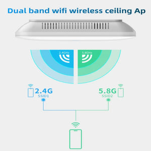 COMFAST CF-E393AX 2200Mbps Wireless Ceiling AP 3*Qualcomm Gigabit LAN&WAN port Chipset Original WiFi Access point Router Hotspot