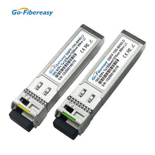 Load image into Gallery viewer, SFP 10Gb BiDi Optical Module 60km LC WDM Tx1270/Rx1330nm Single-Fiber Bidirectional Transceiver For Ubiquiti,Mikrotik
