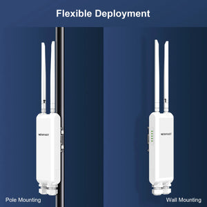 COMFAST Long Range dual- band 1200Mbps outdoor wireless AP CF-EW85 PoE mobile hotspot AP outdoor wifi router 2*5dBi antennas