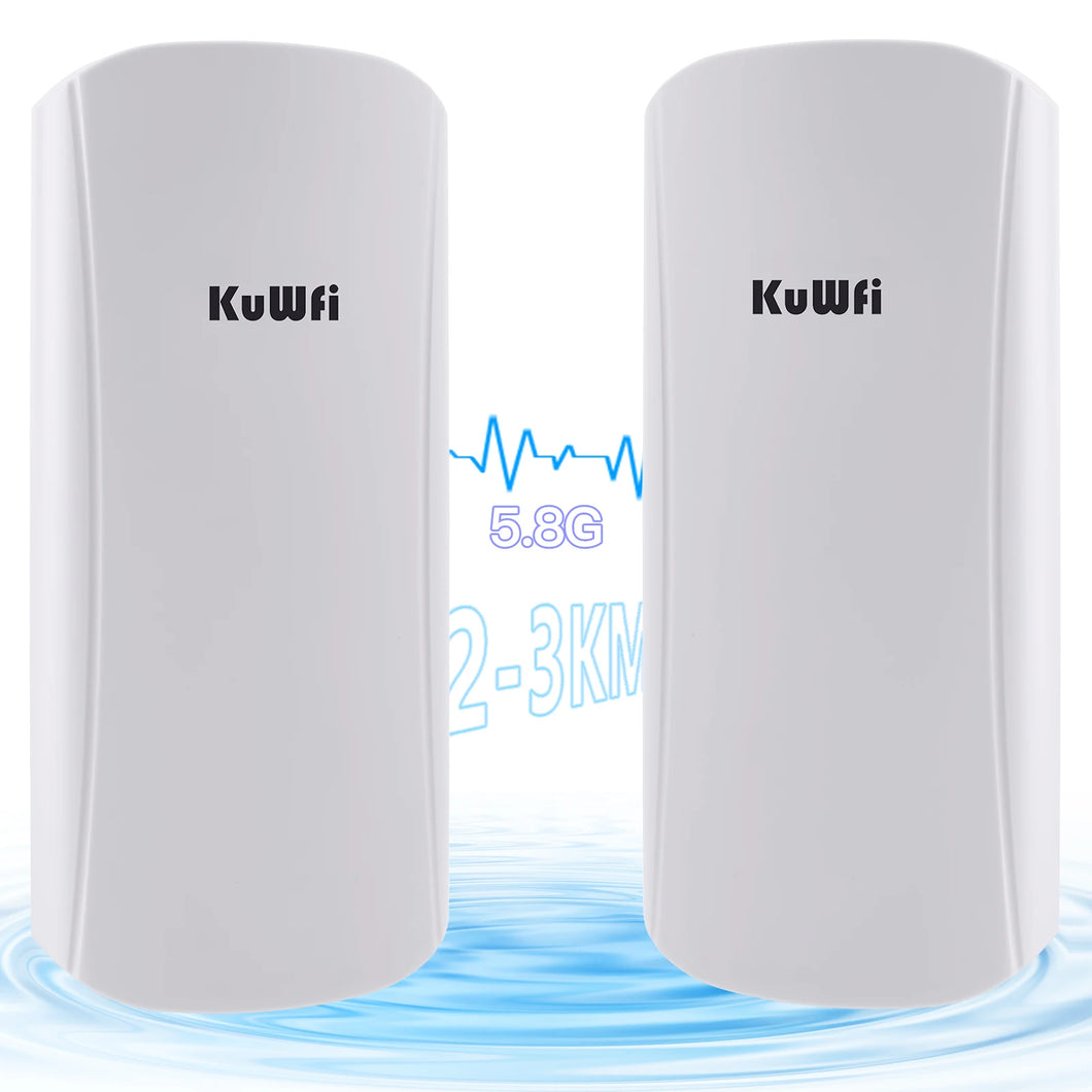 Kuwfi 5GHz 450Mbps Wifi Bridge Outdoor CPE Long Range Wireless Repeater Extender Access Point AP WiFi Bridge Client Router