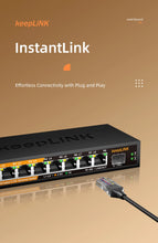 Load image into Gallery viewer, KeepLiNK 8-Port 2.5GbE Managed Ethernet Switch with 1*10Gb SFP+ Uplink LACP Support, High-Speed Connectivity, KP-9000-9XHML-X
