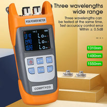 Load image into Gallery viewer, COMPTYCO AUA-330A/U Handheld Fiber Optical PON Power Meter FTTX/ONT/OLT 1310/1490/1550nm APC/UPC Optical Communication instrument
