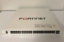 Load image into Gallery viewer, Fortinet FortiSwitch 48 Ports Managed POE Switch, 1 serial RJ-45, 4*10GBase-X SFP+, 48*1000Base-T RJ-45 PoE+ FortiSwitch-148F-FPOE
