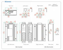 Load image into Gallery viewer, UOTEK Industrial Grade Gigabit 1000M 8 Ports Network Unmanaged POE Ethernet Switch 2 Optical Fiber SC DIN-rail UT-6410G-8GT2GSC
