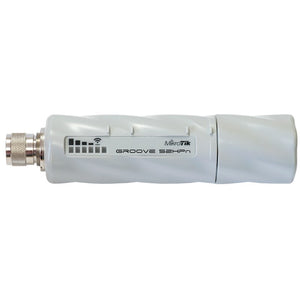 MikroTik RBGrooveA-52HPn GrooveA 52 Antenna, 2.4GHz/5GHz AP/Backbone/CPE, N-male connector, includes 2.4GHz/5GHz 6dBi Omni directional outdoor antenna