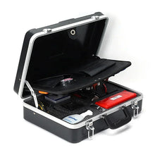 Load image into Gallery viewer, Universal FTTH Fiber Optic Tool Kit Set Box 433X330X130MM, Aluminum Alloy Frame, Drop proof, durable and rust proof, LK-6028
