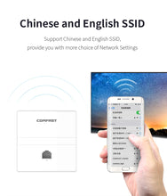 Load image into Gallery viewer, Comfast 4pcs 300Mbps In-wall AP 2*2dBi RJ45 USB Port Wireless Access point + 1pc AC Router Gateway for Hotel Villa PUB Company
