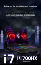 Load image into Gallery viewer, MSI Sword 16 HX Laptop 16 Inch 2.5K QHD 240Hz IPS Screen Notebook i7-14700HX 16GB 1TB SSD RTX4060 Gaming PC
