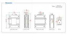 Load image into Gallery viewer, UOTEK 1000M 5 Ports RJ45 Network Gigabit Unmanaged Industrial Ethernet Switch DIN-Rail IP40 Full Half Duplex UT-6405GC
