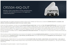 Load image into Gallery viewer, MikroTik CRS504-4XQ-OUT Outdoor Router IP66 Weatherproof Enclosure, Affordable, Compact, Energy-Efficient 4x100Gbps Networking
