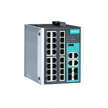 Load image into Gallery viewer, MOXA EDS-528E-4GTXSFP-LV-T Original 28-port managed Ethernet switch, 24x 4G port Gigabit Managed Industrial Ethernet Switch

