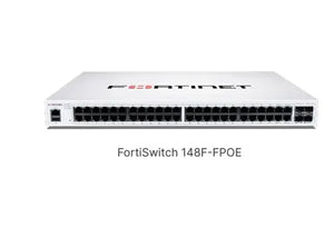 FortiSwitch 124F-FPOE L2 FortiGate PoE+ with 24x 1G RJ45 PoE+, 4x 10G/1G SFP+/SFP, 1x RJ45, Max 370W PoE, smart fan/temp FS-124F-POE