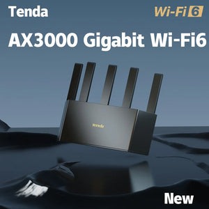 Tenda AX3000 MESH WiFi6 Gigabit Wireless Router 3000M Wireless Speed 2.4G&5G Dual Band Home Gaming Intelligent Hotspot