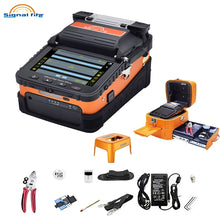 Load image into Gallery viewer, Original AI-9 AI-6 AI-5 Signal Fire Fiber Fusion Splicer 10 Languages freely Switch Built-in Optical Power Meter and VFL5.0 CE,FCC,RoHS
