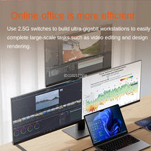Load image into Gallery viewer, Tenda 2.5GbE Ethernet Switch 2.5GBASE-T 5 Port 2.5G RJ45 Fanless Plug and Play Network Switch Desktop Hub Internet Splitter
