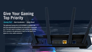 Asus ROG STRIX GS-AX5400 Dual-band WiFi 6 Gaming Router, AX5400 160 MHz Wi-Fi 6 Channels, PS5, Mobile Game Mode, VPN