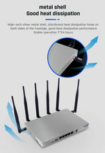 Load image into Gallery viewer, WG3526 4G Router SIM Card Wireless Wifi 1000mbps 4g Modem Gigabit LAN Dual Band 2.4Ghz 5Ghz USB3.0 6 Antennas for 64 Devices
