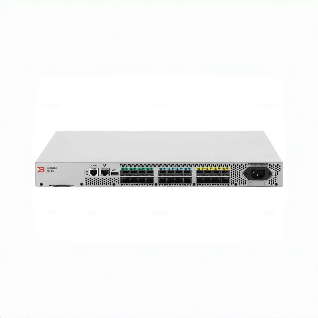 Brocade G610 32Gb/s 24 Port Network Switch G610 BR-G610-24-16G-R SAN Switch, Affordable, enterprise-class availability and Flash-Ready