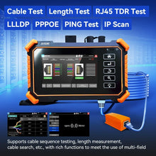 Load image into Gallery viewer, Tahlitech MOT-31 multi-function OTDR Optical Fiber + Network Cable Testing, IP Scan, Port Flashing and Other Network Tests
