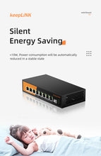 Load image into Gallery viewer, keepLiNK 9-Port Multi-Gigabit Ethernet Switch with 8*2.5Gb PoE Ports 1*10Gb SFP+ for Uplink Unmanaged Plug&amp;Play 60Gbps Switching
