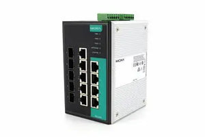 Moxa EDS-G509/EDS-G509-T Industrial Ethernet L2 managed switch with industrial-grade reliability, network redundancy, based on IEC 62443