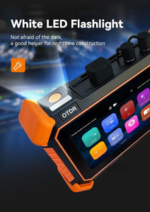 Tahlitech Mini OTDR Optic Otdr Optical Reflector Tester 1310/1550nm 26/24dB Optical Reflectometer Touch Screen OPM VFL
