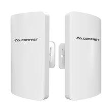 Load image into Gallery viewer, Comfast 300Mbps Outdoor WiFi Bridge 5G CPE Wifi Router 3KM Wifi Singal Extender Access Point 48V POE Antenna 2pcs
