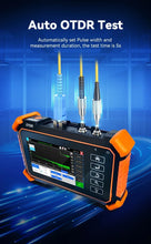 Load image into Gallery viewer, Tahlitech Mini OTDR Optic Otdr Optical Reflector Tester 1310/1550nm 26/24dB Optical Reflectometer Touch Screen OPM VFL
