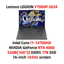 Load image into Gallery viewer, Lenovo LEGION Y7000P Gaming Laptop 14th Core i7-14650HX/ i7-14700HX Graphics RTX 4050/4060 16inch 165Hz Screen
