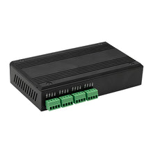 Load image into Gallery viewer, UOTEK 10/100M to 4 Ports RS485 RS422 Serial Device Server 32bit 400MHz CPU 128M RAM with IP30 Protection rating DC12~36V UT-6804MT-I
