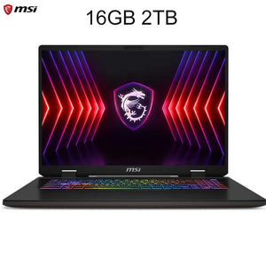 Msi Sword 17 Hx Laptop 17 Inch 2.5K Qhd 240Hz Ips Screen Netbook I7-14700Hx 16Gb 1Tb Ssd Rtx4060 Gaming Pc