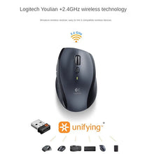 Load image into Gallery viewer, Logitech M705 Mouse desktop computer, home office, business, energy-saving, portable, and connected wireless laser mouse
