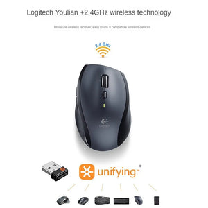 Logitech M705 Mouse desktop computer, home office, business, energy-saving, portable, and connected wireless laser mouse