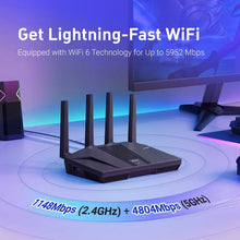 Load image into Gallery viewer, GL.iNet Flint 2 GL-MT6000 home and office router 8-Stream WiFi 6 Technology,OpenWrt,2.5G Ethernet ports,Parental control
