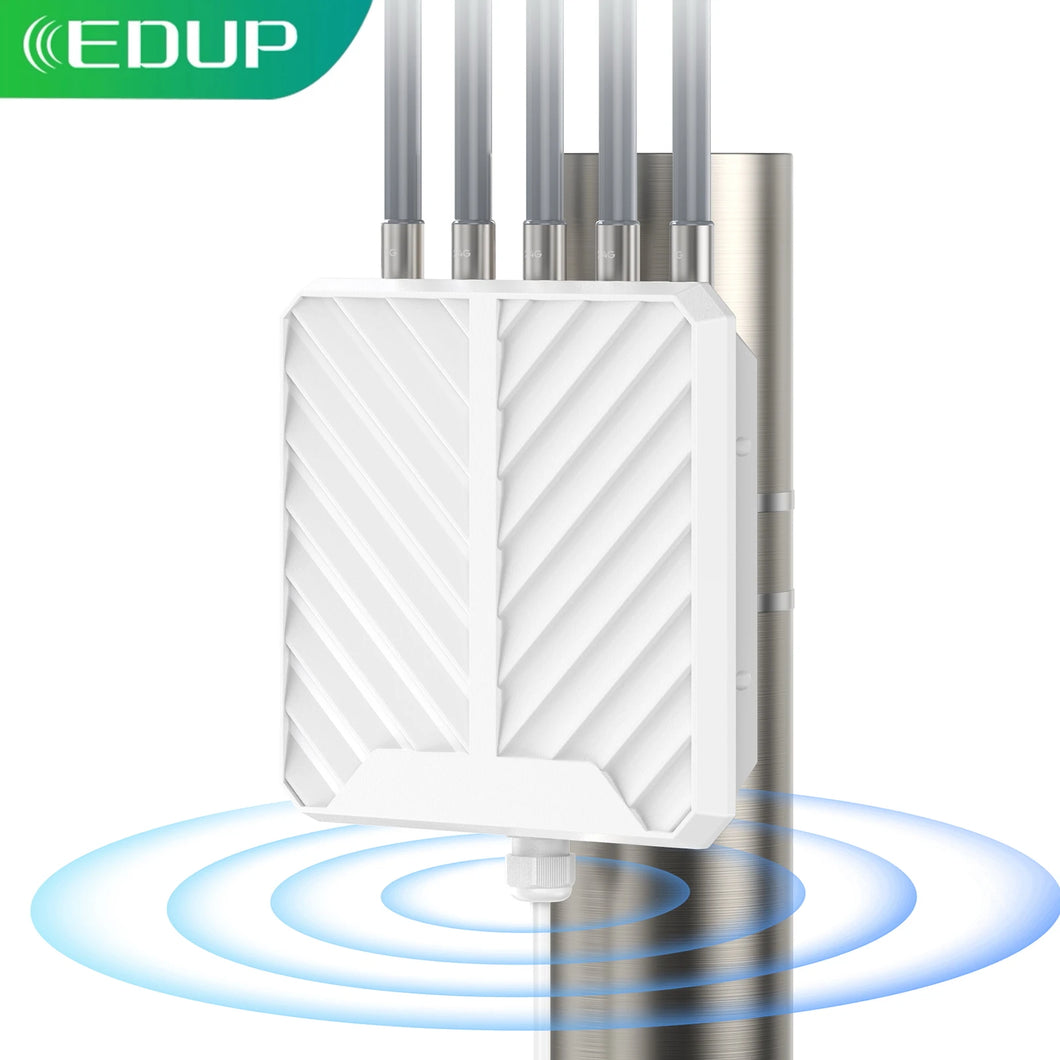 EDUP EP-AP2627 AX3000 WiFi 6 Outdoor High-Power Wireless Access Point High Performance Dual-Chip 3000Mbps Wireless Transmission Rate