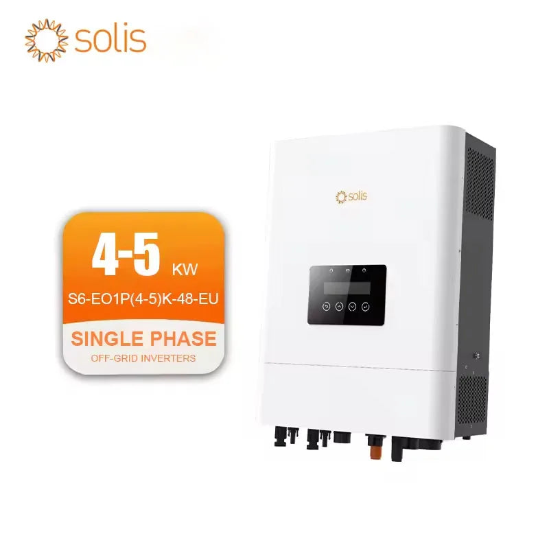Solis 4kW 5kW Off Grid Inverter S6-EO1P(4-5)K-48 Single Phase Low Voltage Inverters Parallel Up To 6 Units Li-ion