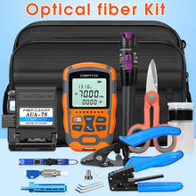 Load image into Gallery viewer, COMPTYCO AUA-M7/M5 Optical Power Meter and 30mw (purple) Visual Fault Locator AUA-7S Fiber Cleaver FTTH Fiber Optic Tool Kit
