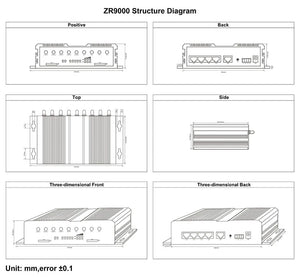 ZR9000 series industrial-grade 4G/5G WiFi router Wifi Hotspots 4G LTE CPE, Pockets Secure Portable T-mobile Router Rj45 Port