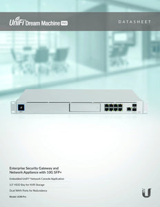 Ubiquiti UniFi UDM-Pro Dream Machine Pro 10G SFP+ WAN Support Router Gateway, 8-Port Switch, 1 Gigabit Ethernet RJ45 and 10 Gigabit SFP+ Ports