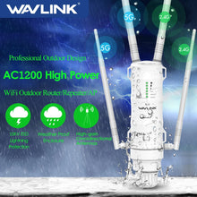 Load image into Gallery viewer, Wavlink High Power AC1200/600/300 Outdoor Repeater AP WiFi Router Dual Dand 2.4G+5Ghz Long Range Extender

