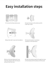 Load image into Gallery viewer, COMFAST CF-E319A long range 900Mbps high power network bridge 5.8GHz wireless bridge wireless outdoor Wi-Fi cpe Router
